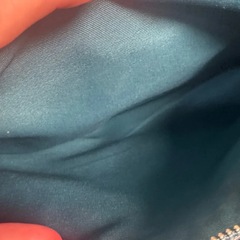 Coach Teal Leather Tote Bag - Picture 10 of 14